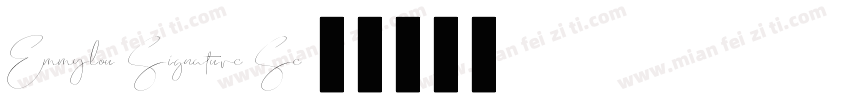 Emmylou Signature Se字体转换